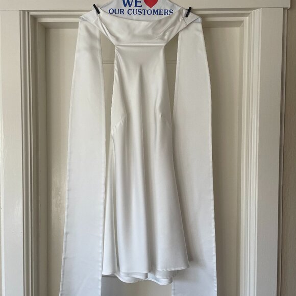 Show Me Your MuMu White Backless Halter Mini Dress - Picture 6 of 8